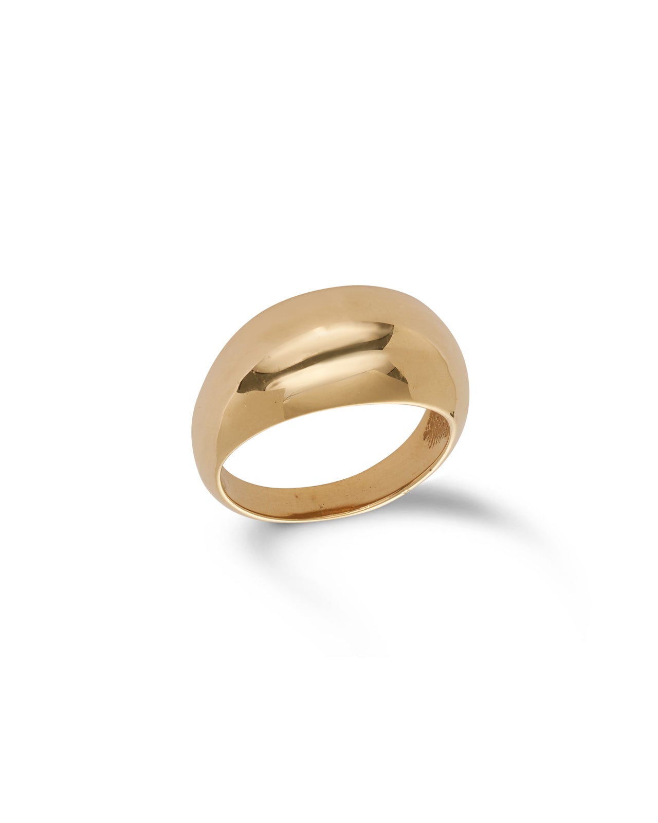 14ct yellow gold Dome Ring