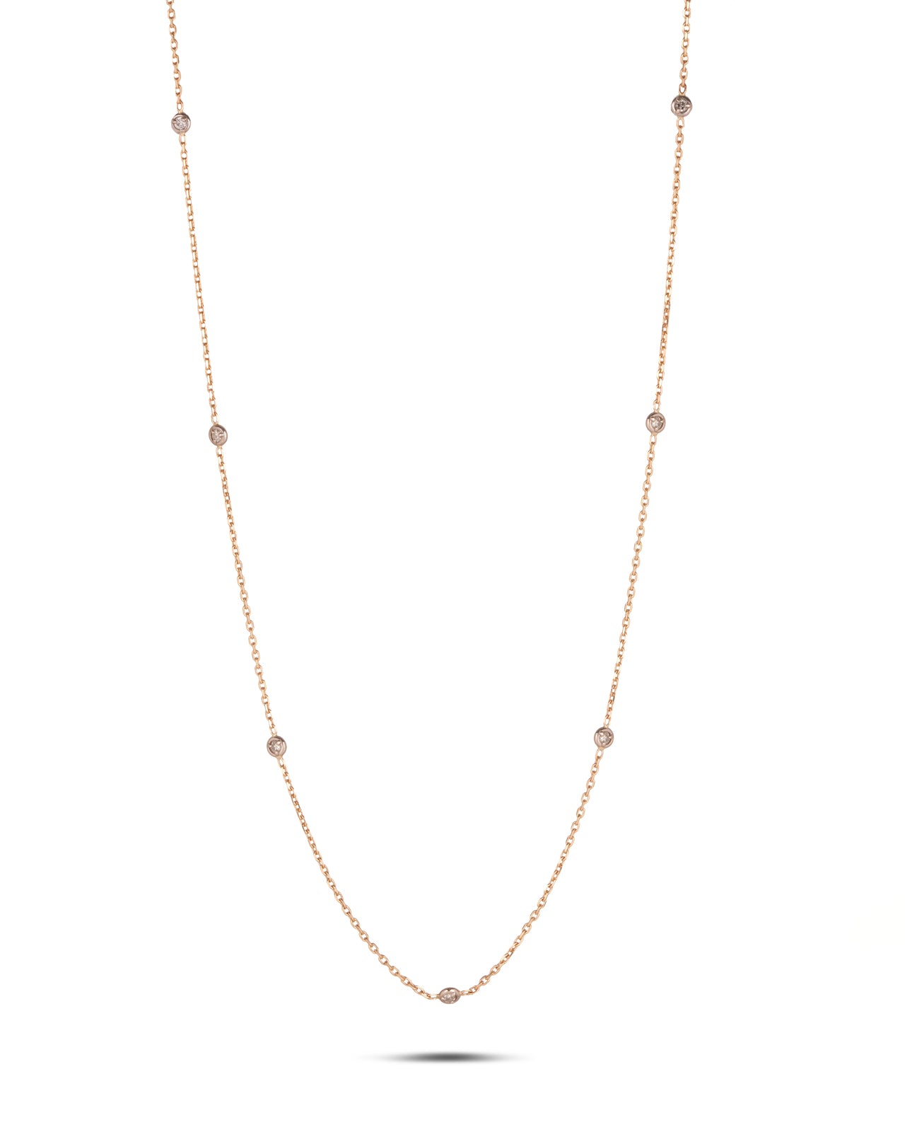 14ct Gold & Diamond Spectacle Necklace