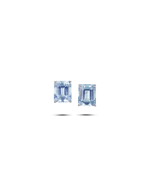 Modern Aquamarine Earrings