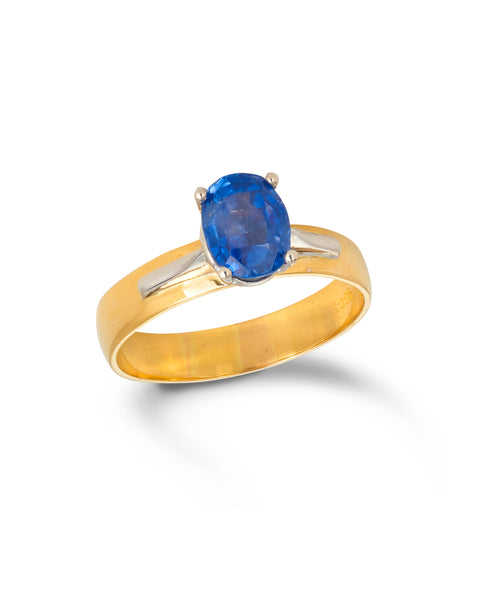 18ct Vintage Sapphire Ring, 1960s