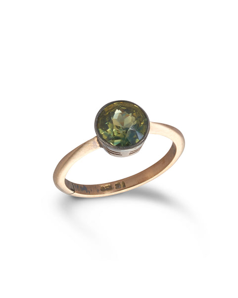 Antique Australian Solitaire Sapphire Ring