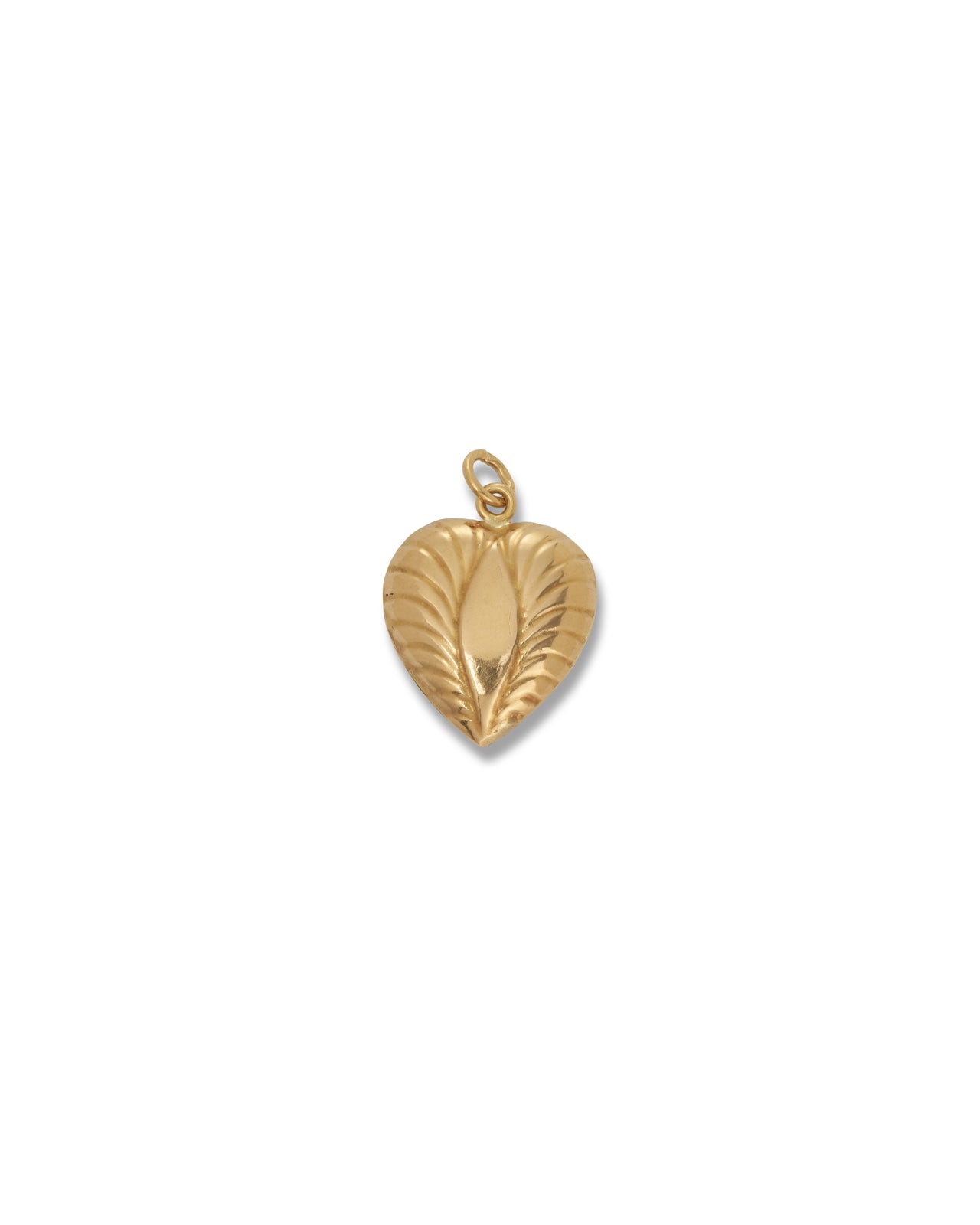 18ct yellow gold European Gold Heart Pendant