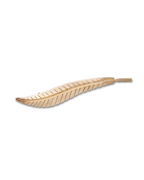 Vintage Italian Gold Feather Brooch