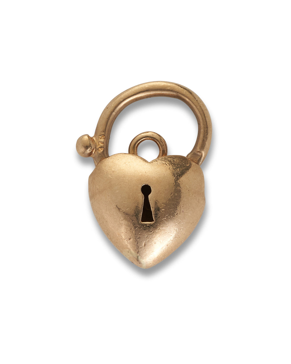 Vintage Gold Heart Padlock Sedgwicks Jewellery