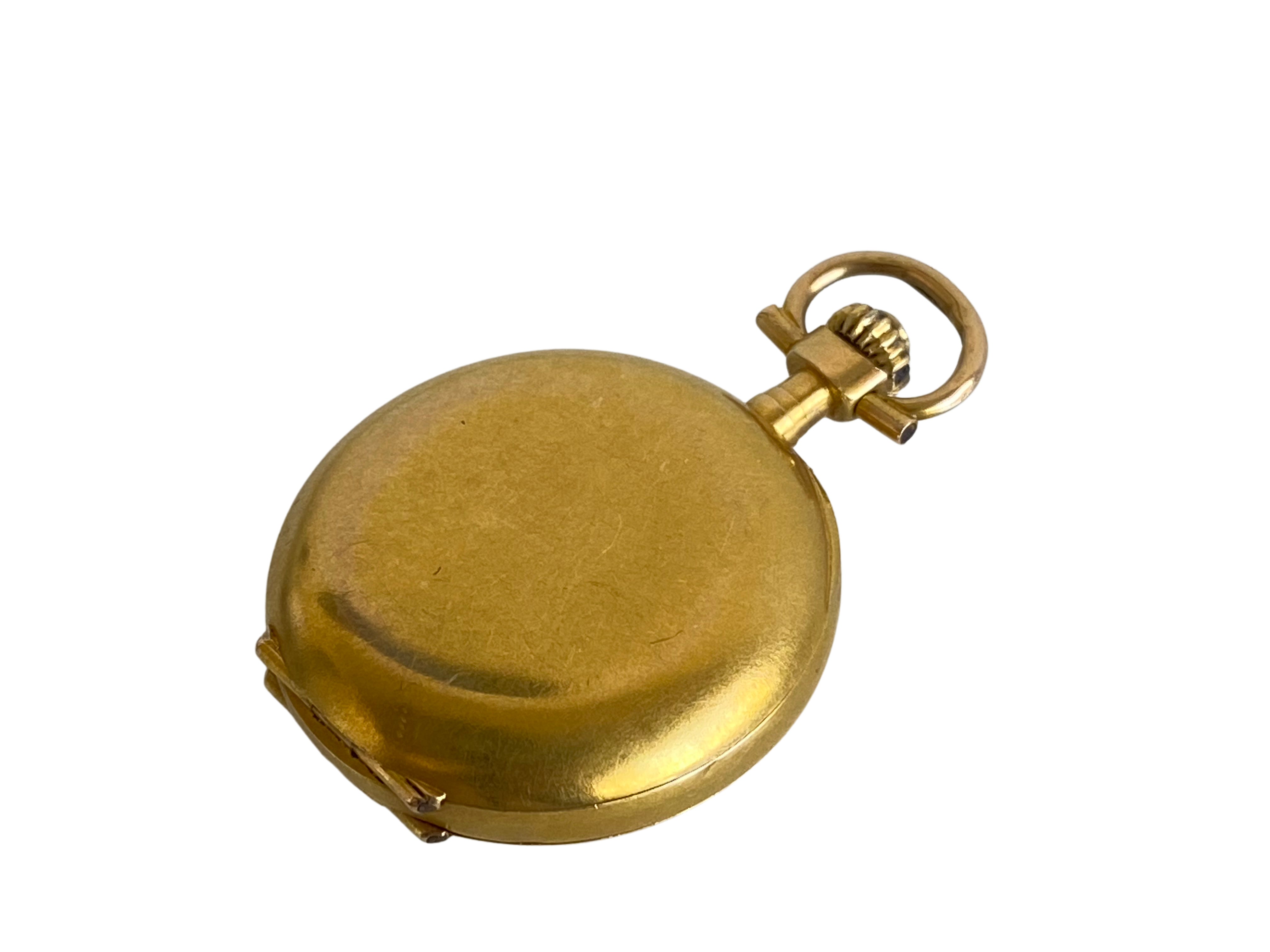 Antique Gold & Diamond Lady's Pocket Watch, LeCoultre, 1870s