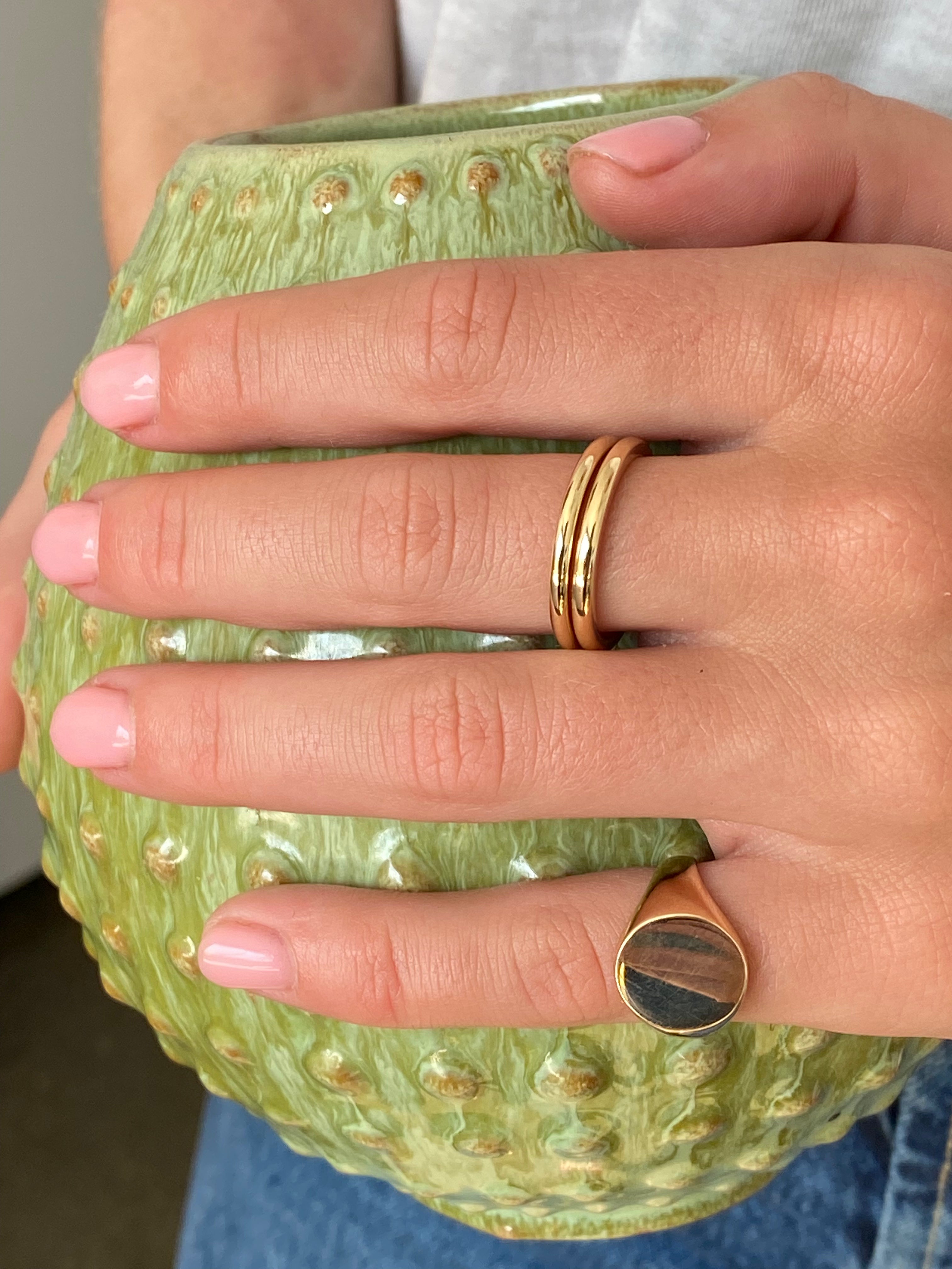 Contemporary Gold Wedding Band