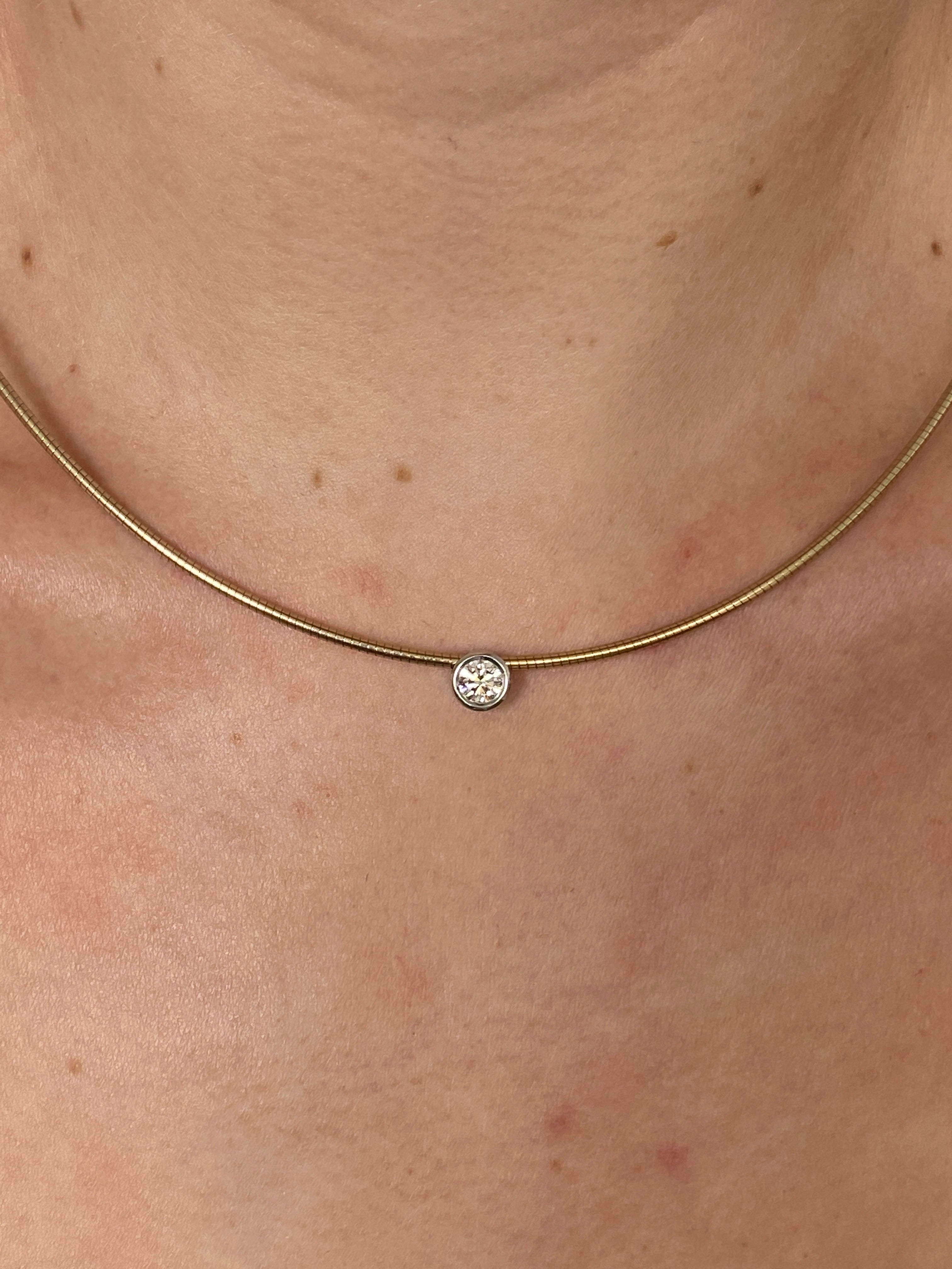 Diamond Pendant on Collar
