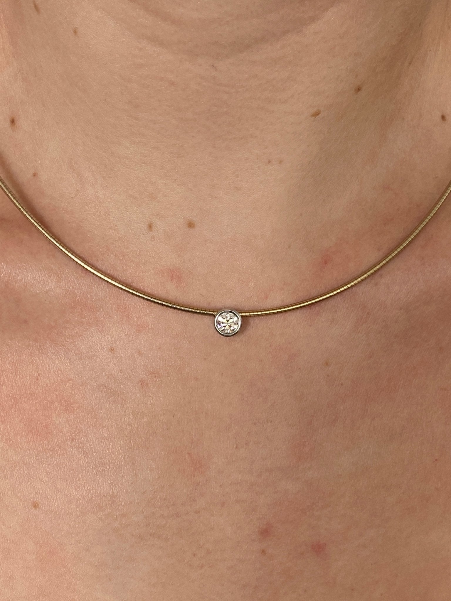 Diamond Pendant on Collar
