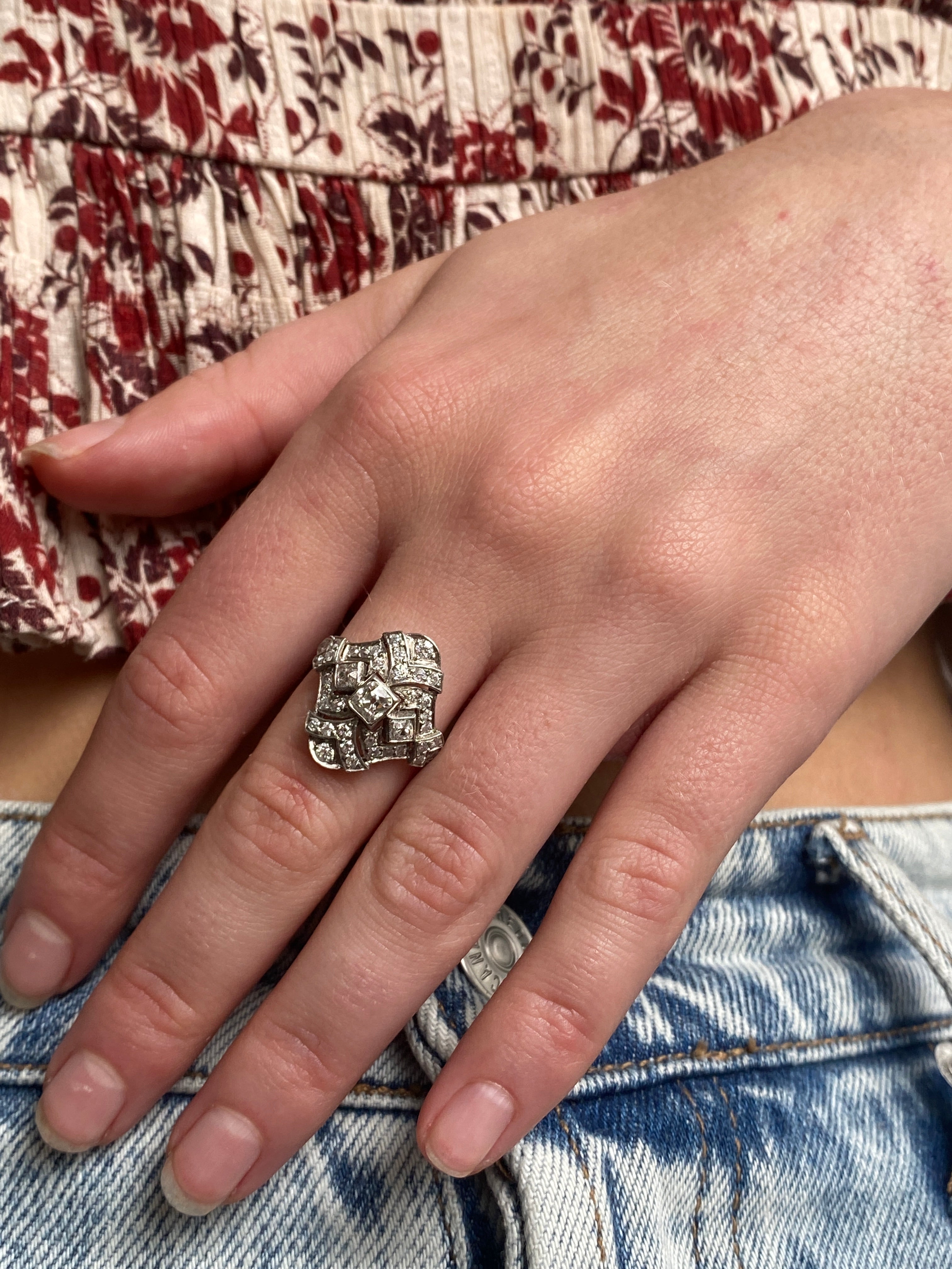 Art Deco Diamond Ring, 1930's