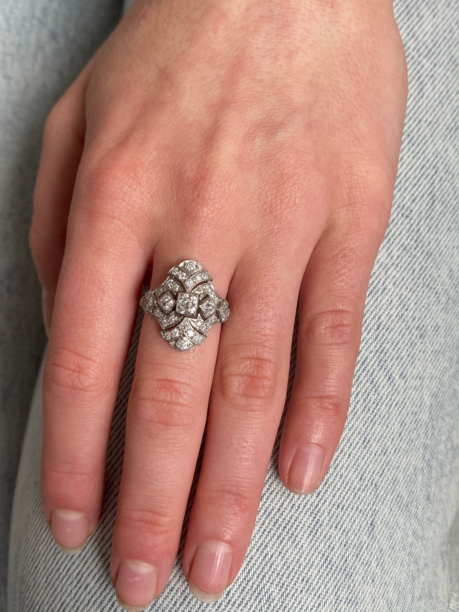 Art Deco Diamond Ring, 1930's