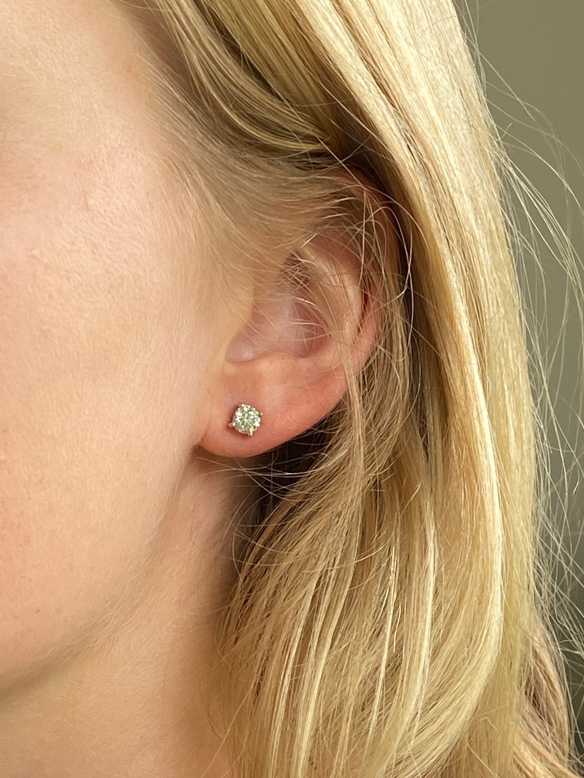 Classic Diamond Studs (1 carat total)
