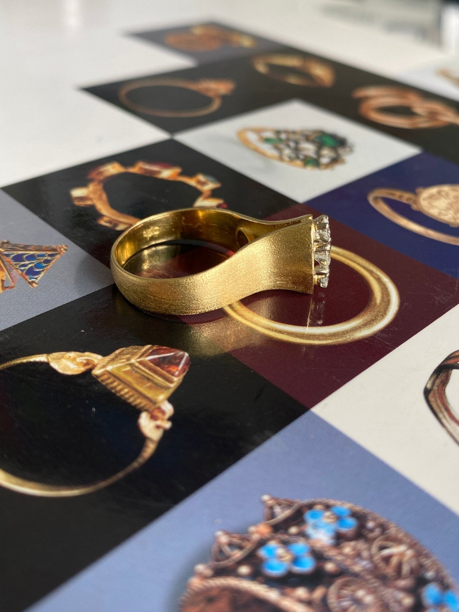 Mid-Century Modern Diamond Ring