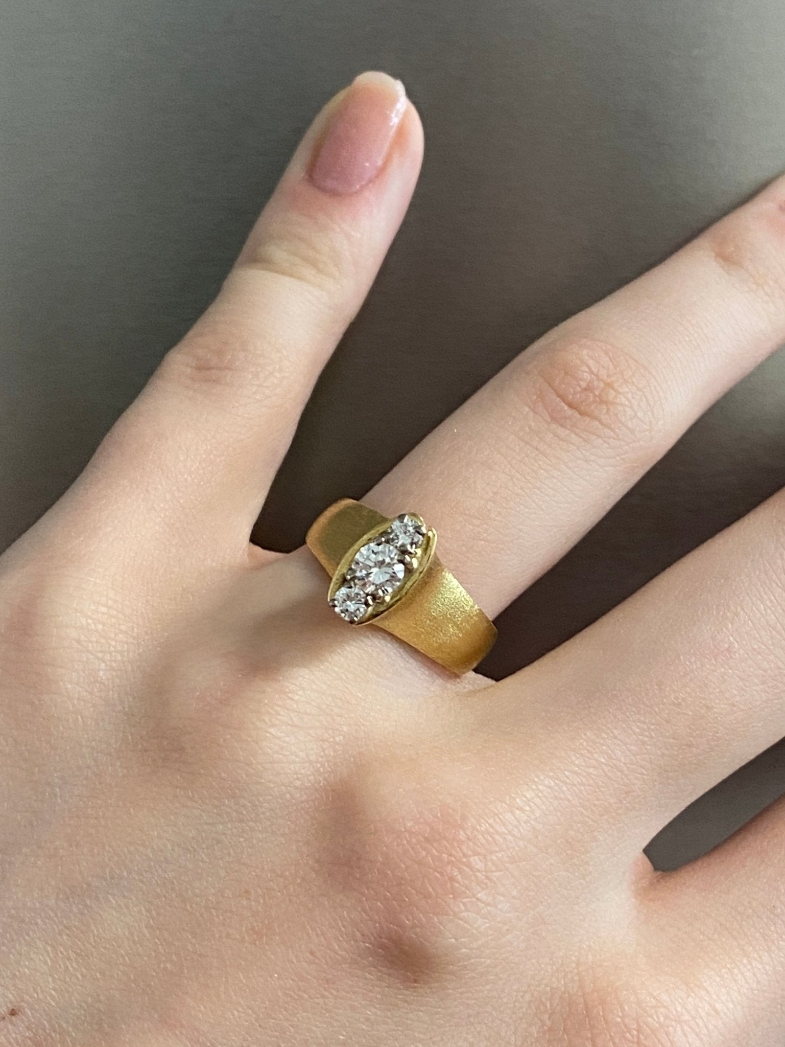 Mid-Century Modern Diamond Ring