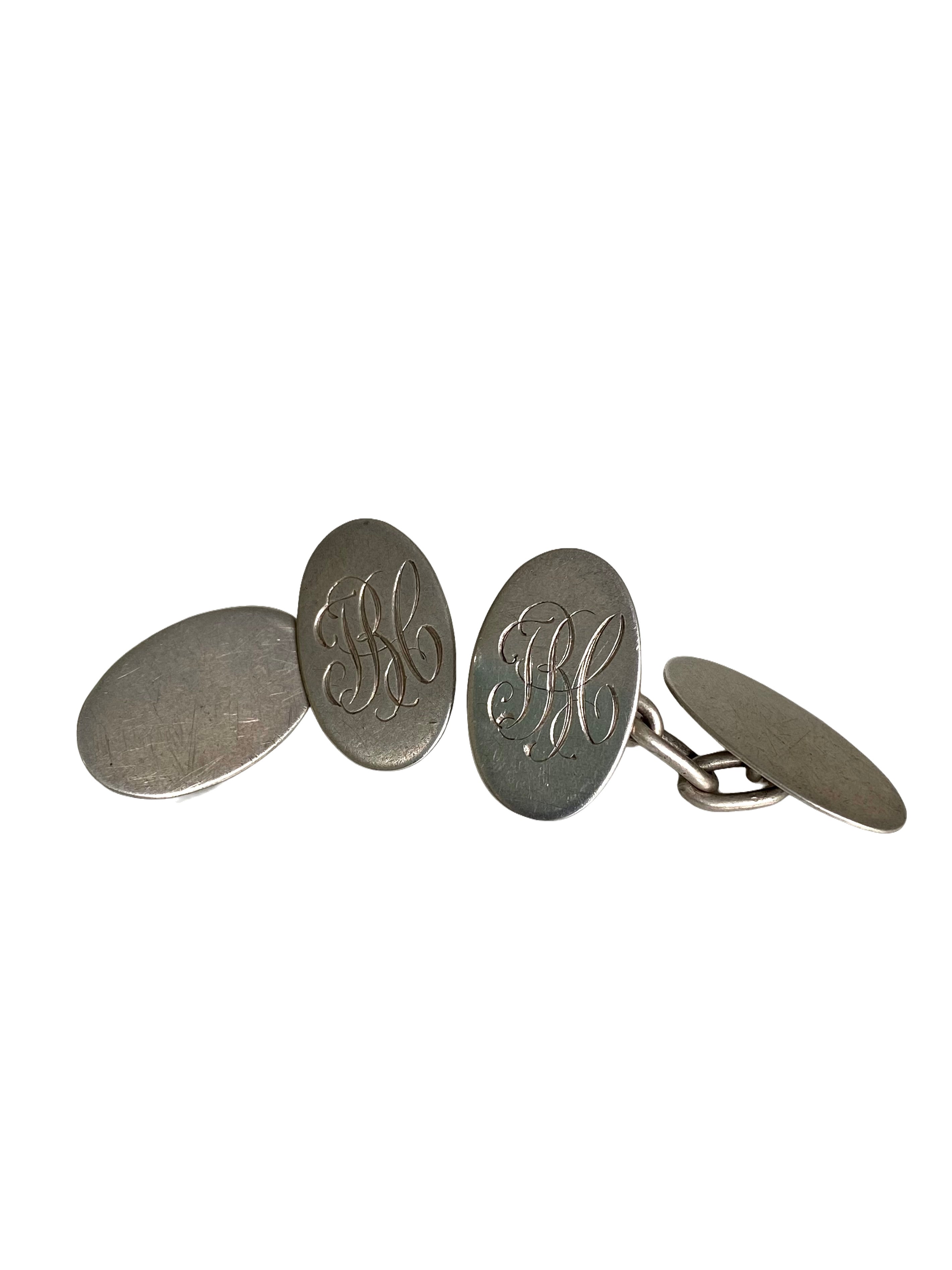 Antique Victorian Silver Cufflinks
