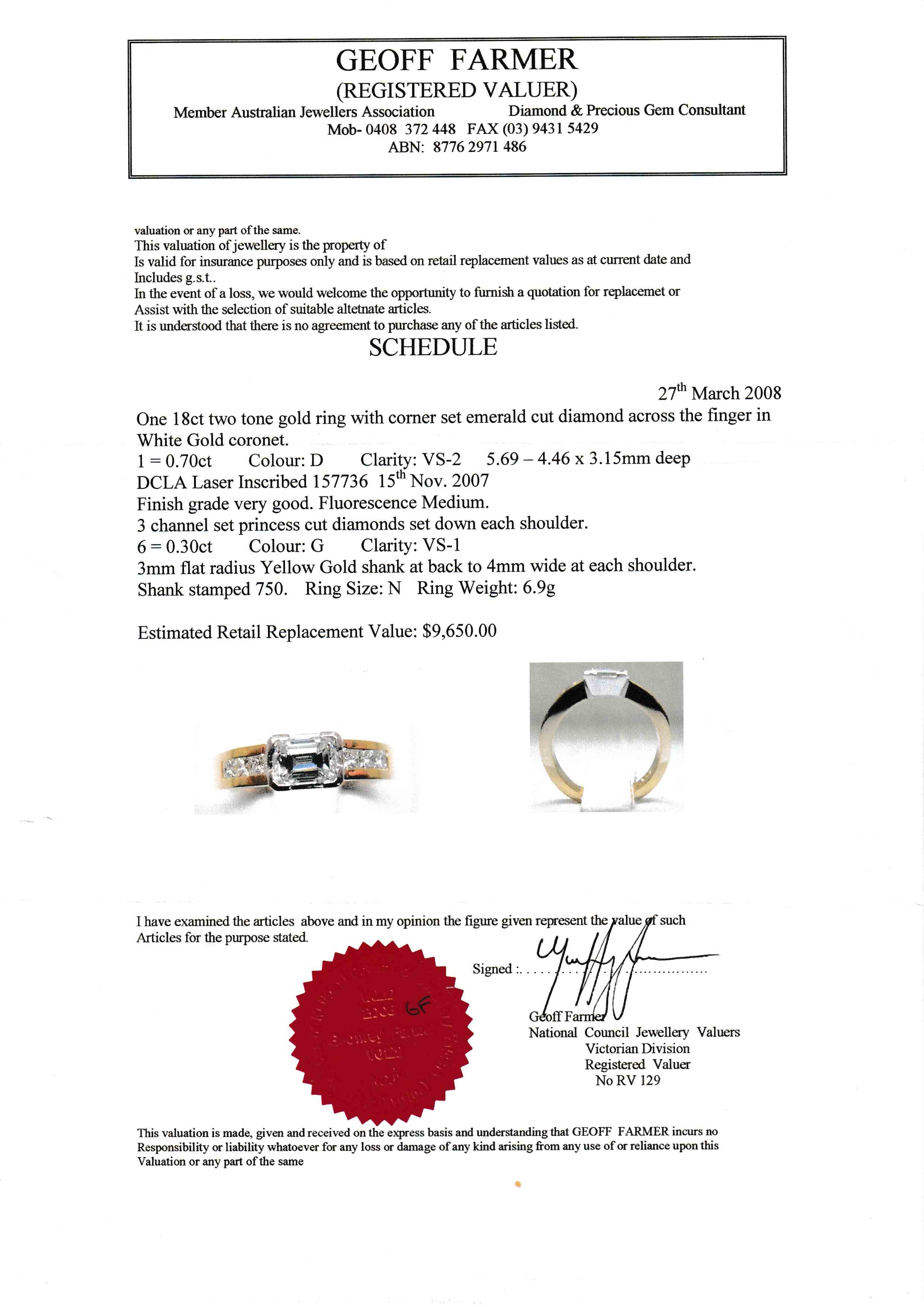 Diamond Engagement Ring & Matching Bands