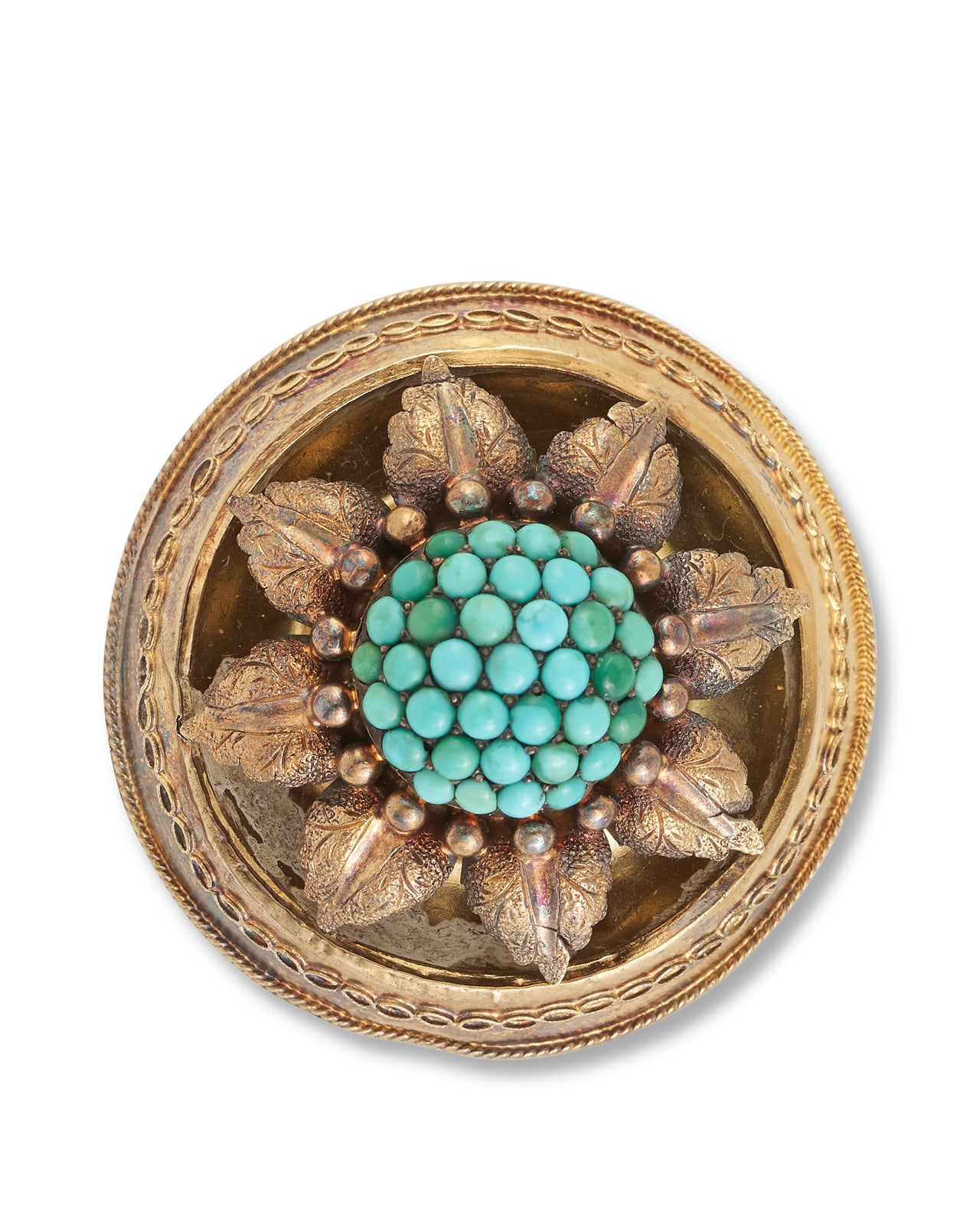 Antique Victorian Turquoise Brooch