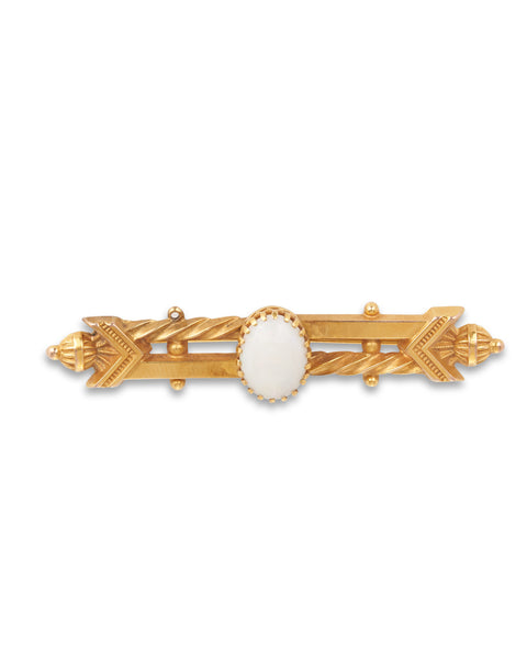 Antique Australian Opal Bar Brooch, Willis, Melbourne.