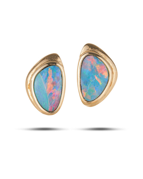 Australian Boulder Opal Earrings