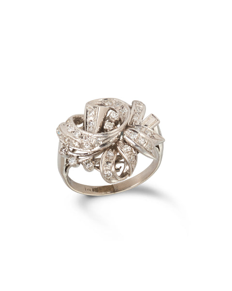 Vintage Diamond Cluster Ring, 1960s