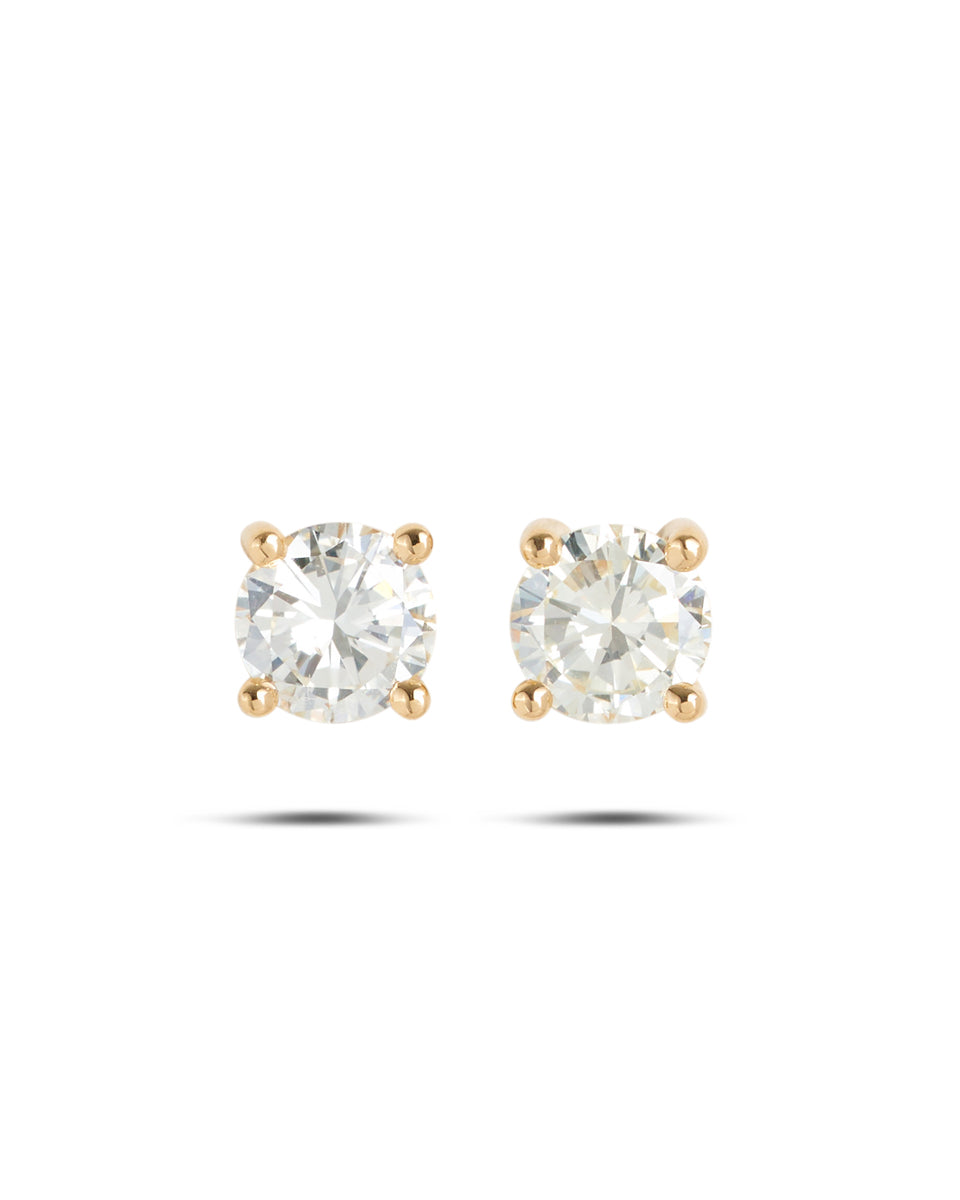 Diamond Stud Earrings 1.00 carat total weight