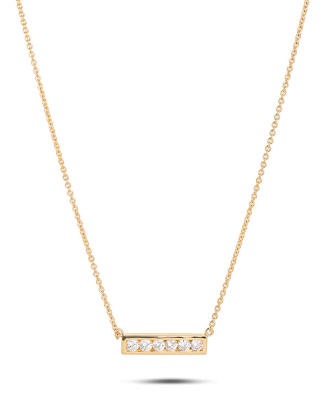 Diamond Bar Necklace