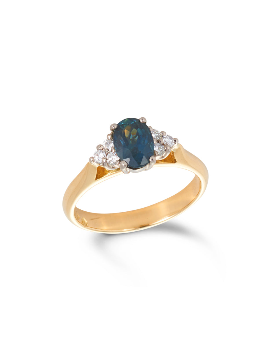 Australian Sapphire & Diamond Ring, Kevin Hitchens