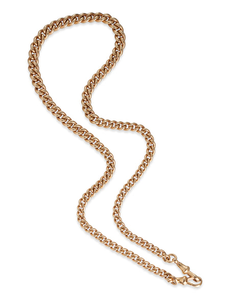 Vintage 9ct Yellow Gold Curblink Necklace