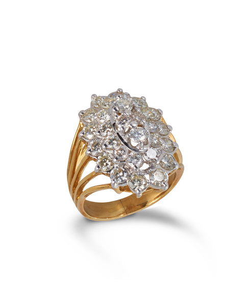 Vintage Diamond Cocktail Ring, 1960s