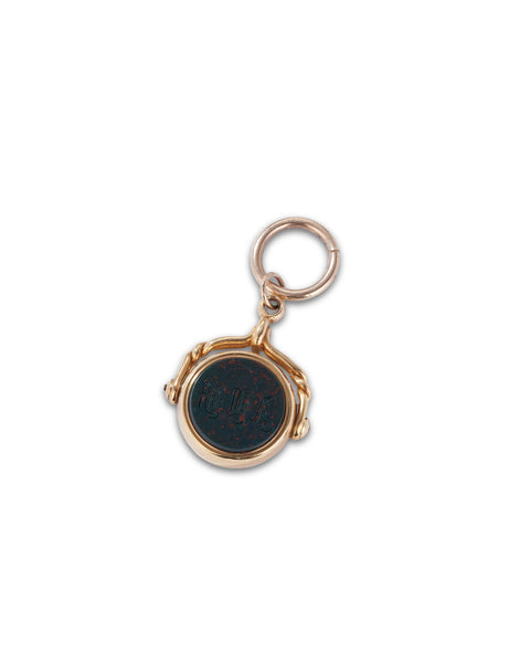 Antique Victorian Bloodstone & Carnelian Spinner Fob
