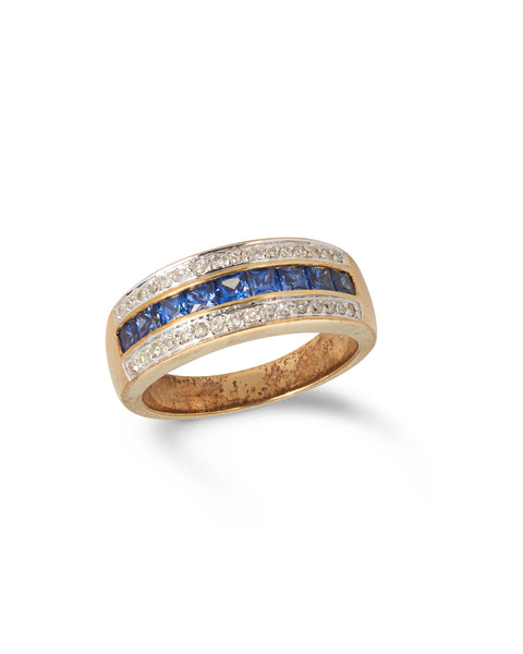 Sapphire & Diamond Ring
