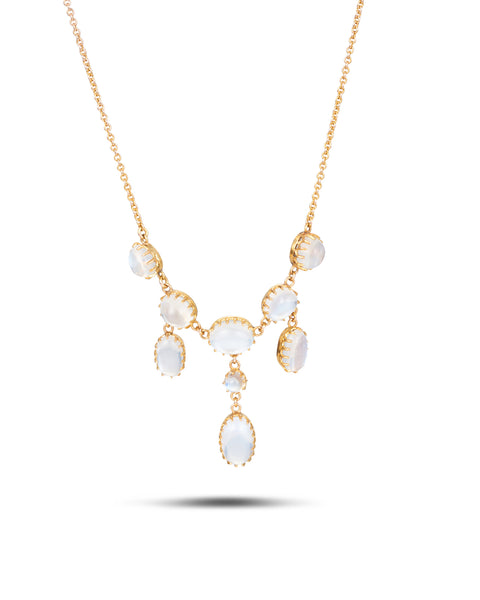 Antique Victorian Moonstone Necklet