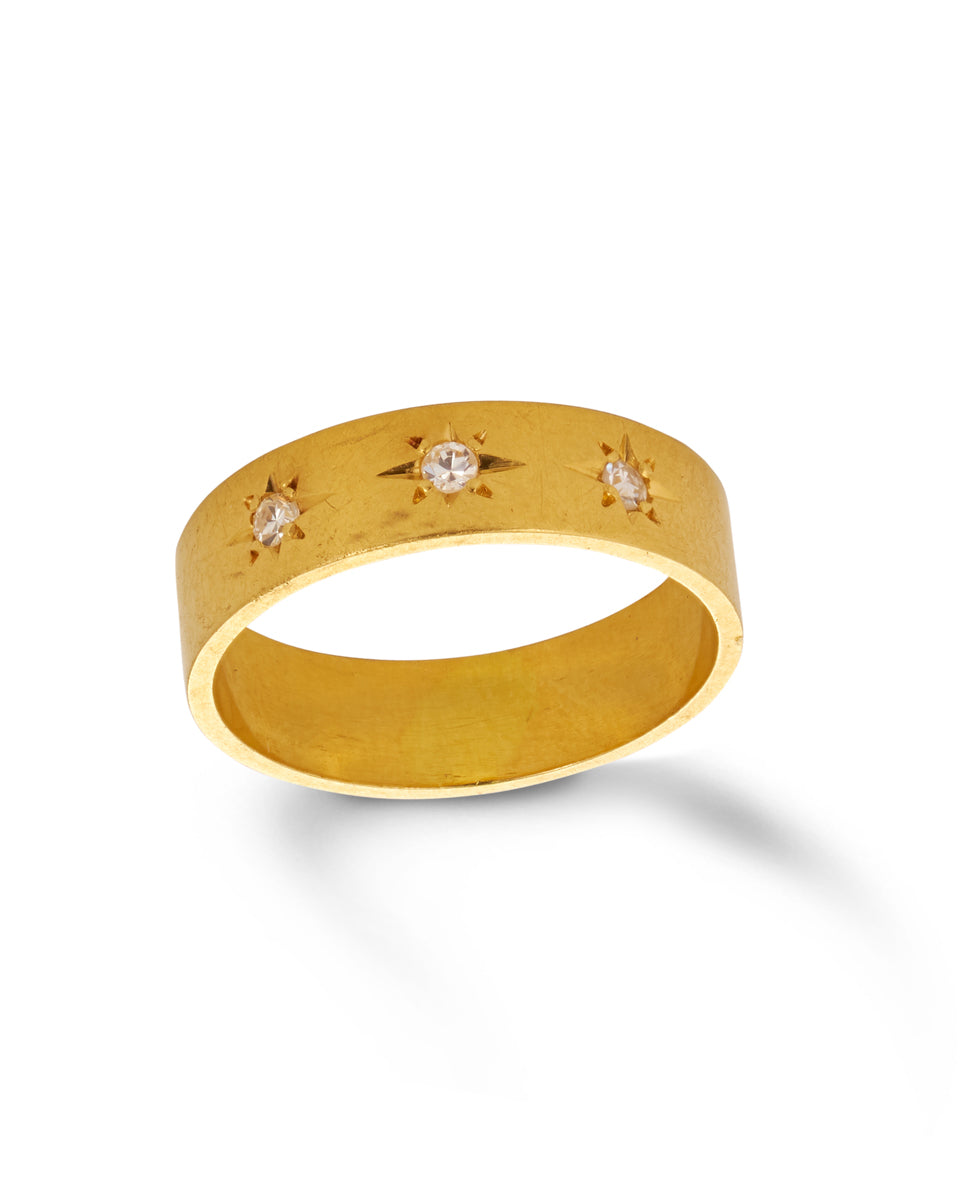 Vintage 18ct Diamond Band Ring