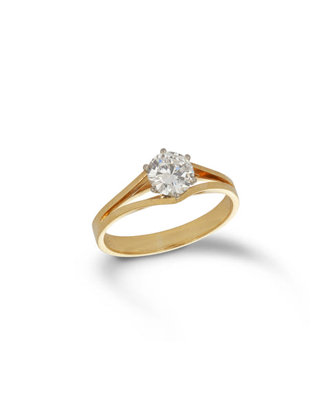  18ct 0.53 carat Solitaire Diamond Ring