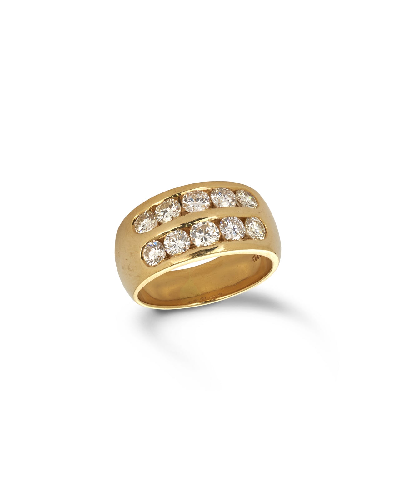 18ct yellow gold Vintage Diamond Band Ring