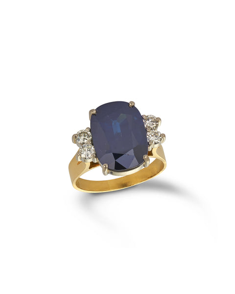 18ct Australian Sapphire and Diamond Ring