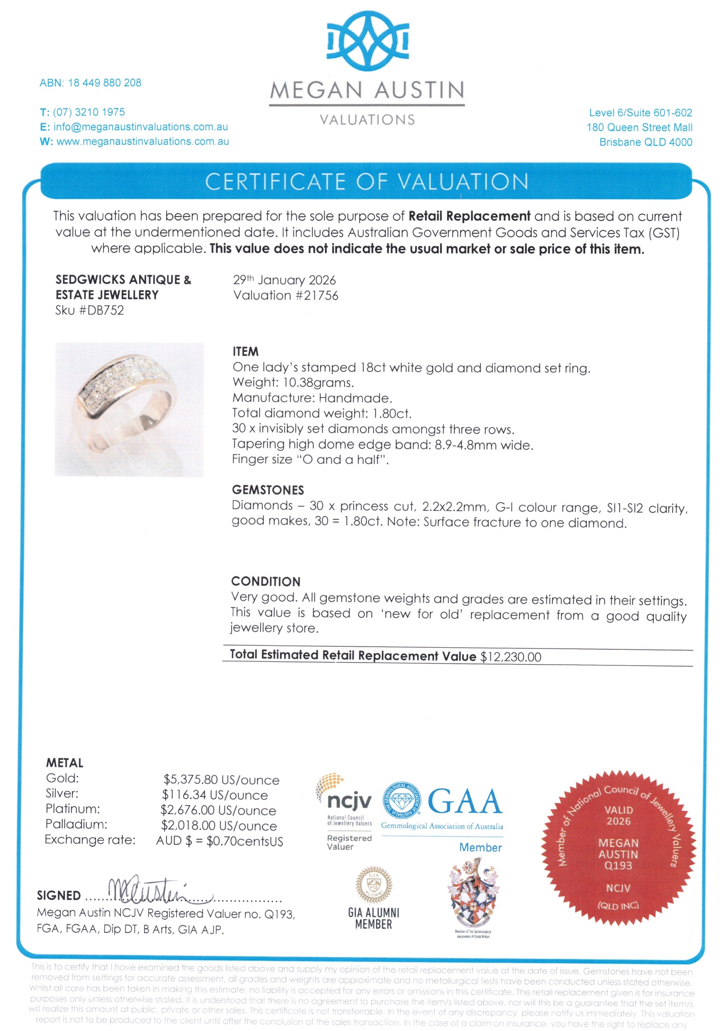 Vintage Diamond Band Ring