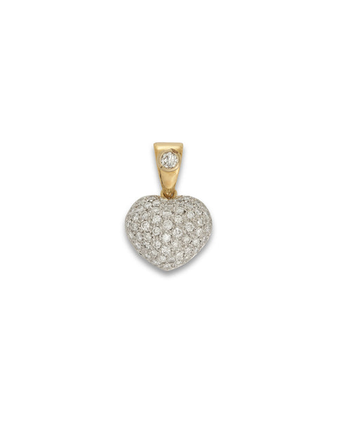 Modern Diamond Heart Pendant