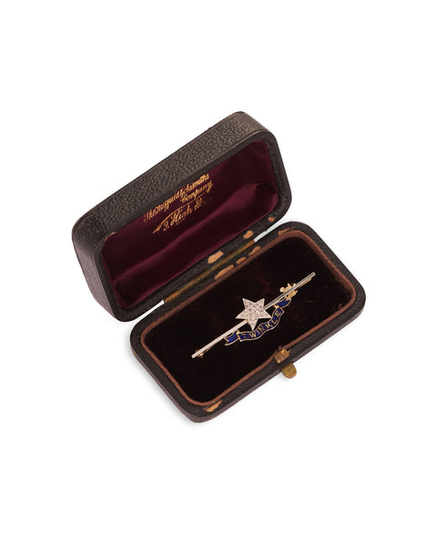 Antique 15ct yellow gold Edwardian Twinkle 'Little Star' Brooch