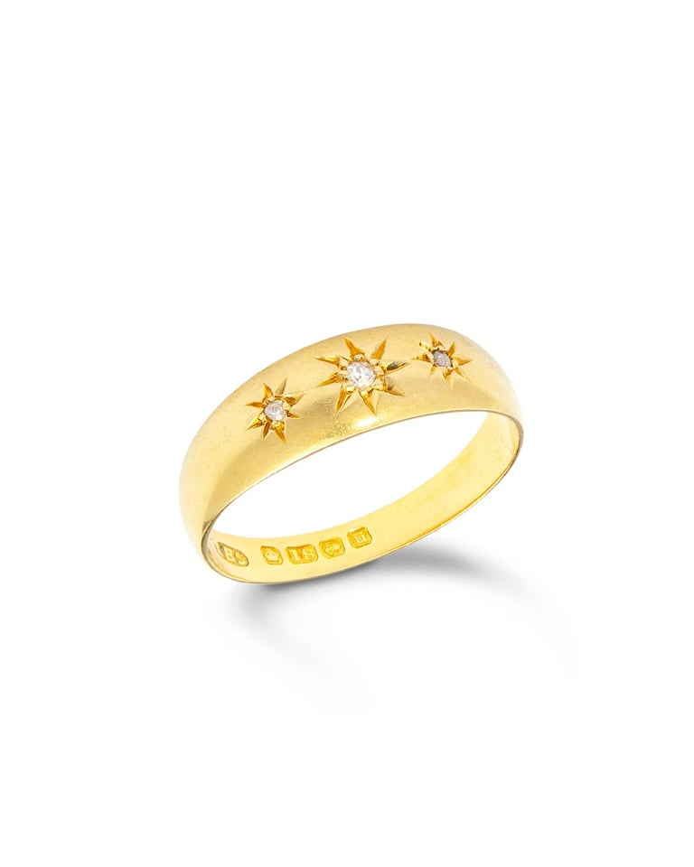 Antique Victorian Diamond Gypsy Ring
