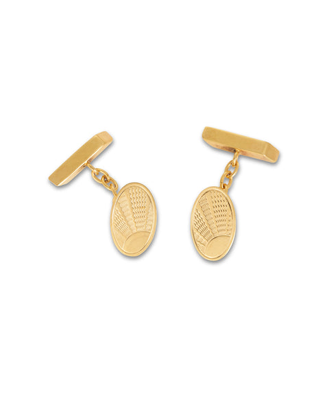 Art Deco Style Gold Cufflinks, 1961