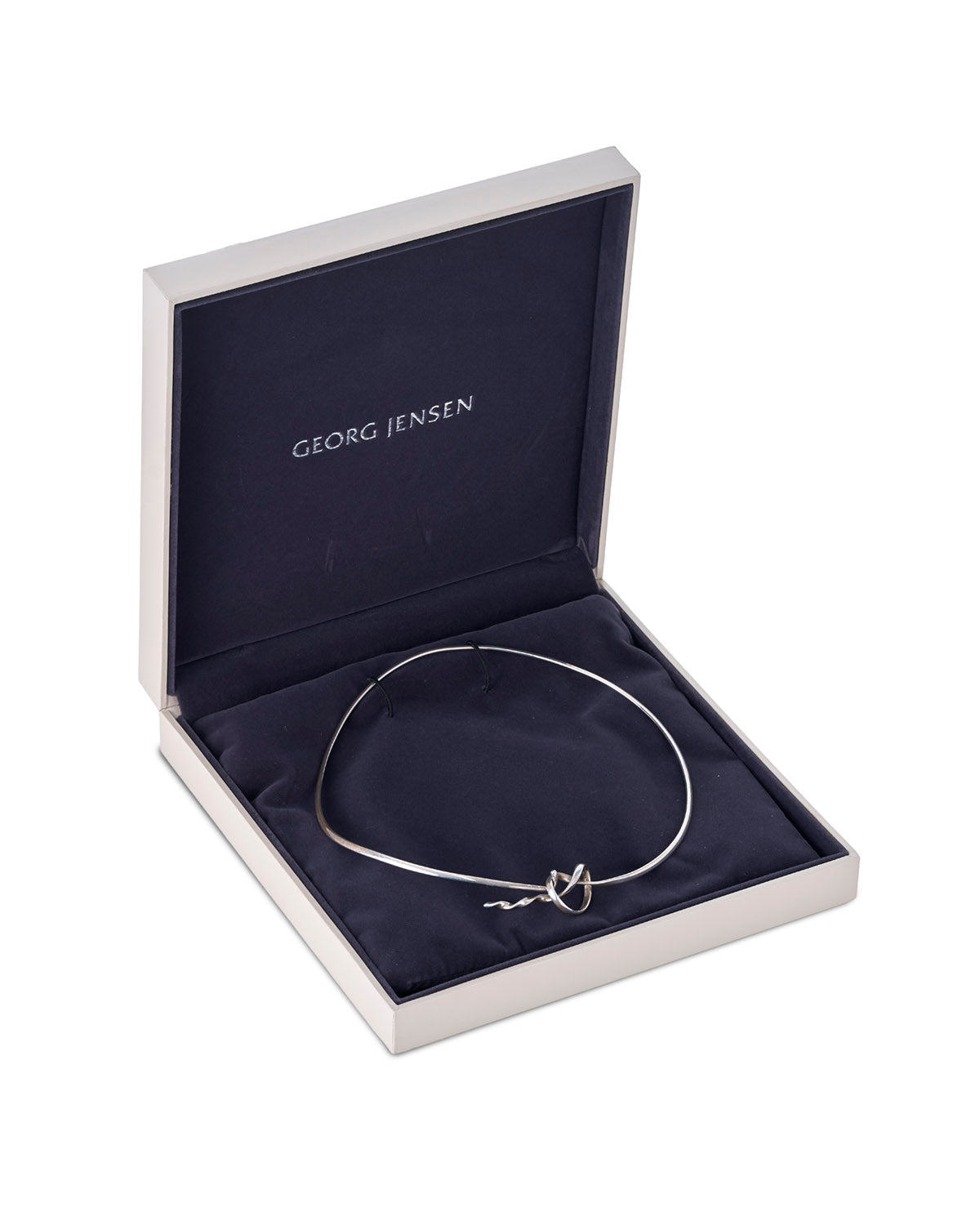 Vintage Forget Me Not Necklace, Georg Jensen. Pattern number 241. Designed by Vivianna Torun for Georg Jensen.  Sterling Silver 925.