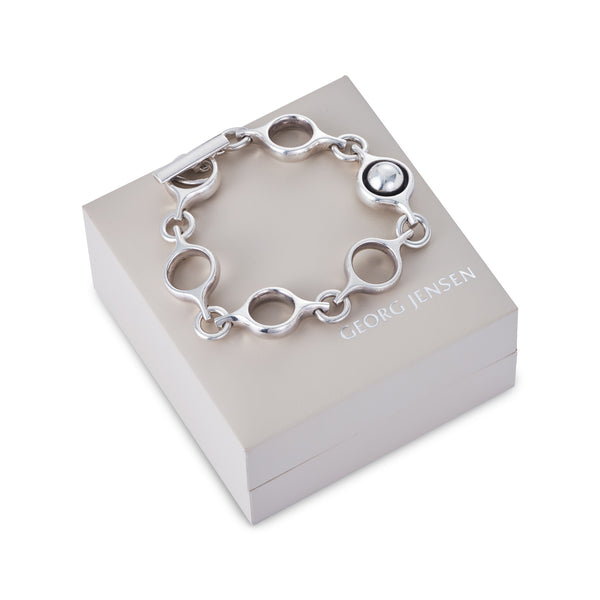Vintage Silver 'Sphere' Bracelet, Georg Jensen. Pattern number #474. Designed by Regitze Overgaard for Georg Jensen