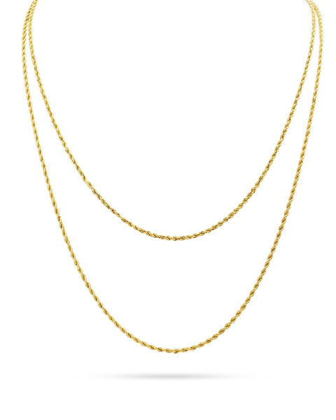 Antique Gold Rope Twist Necklace