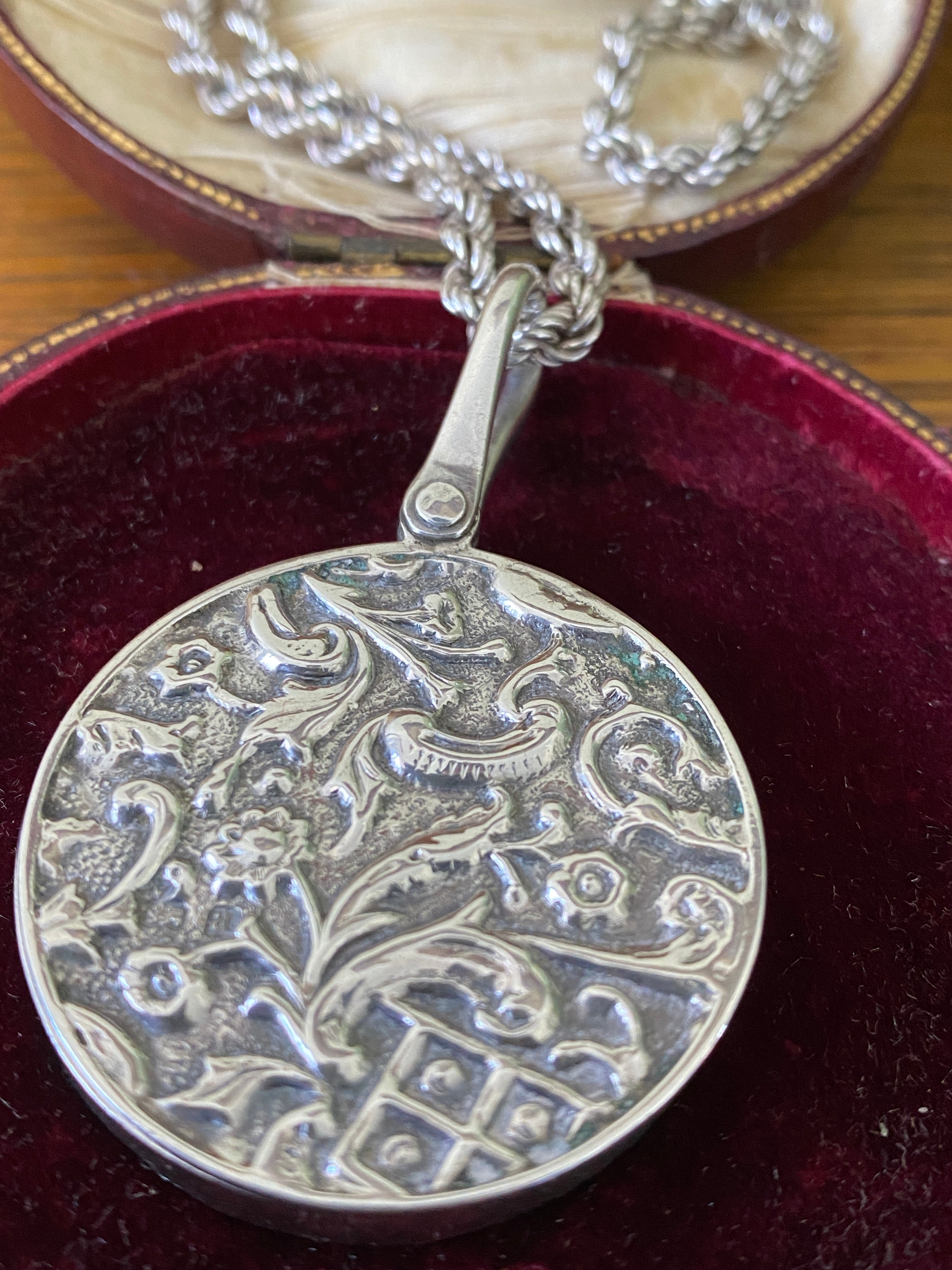 Antique Silver Pendant on Chain