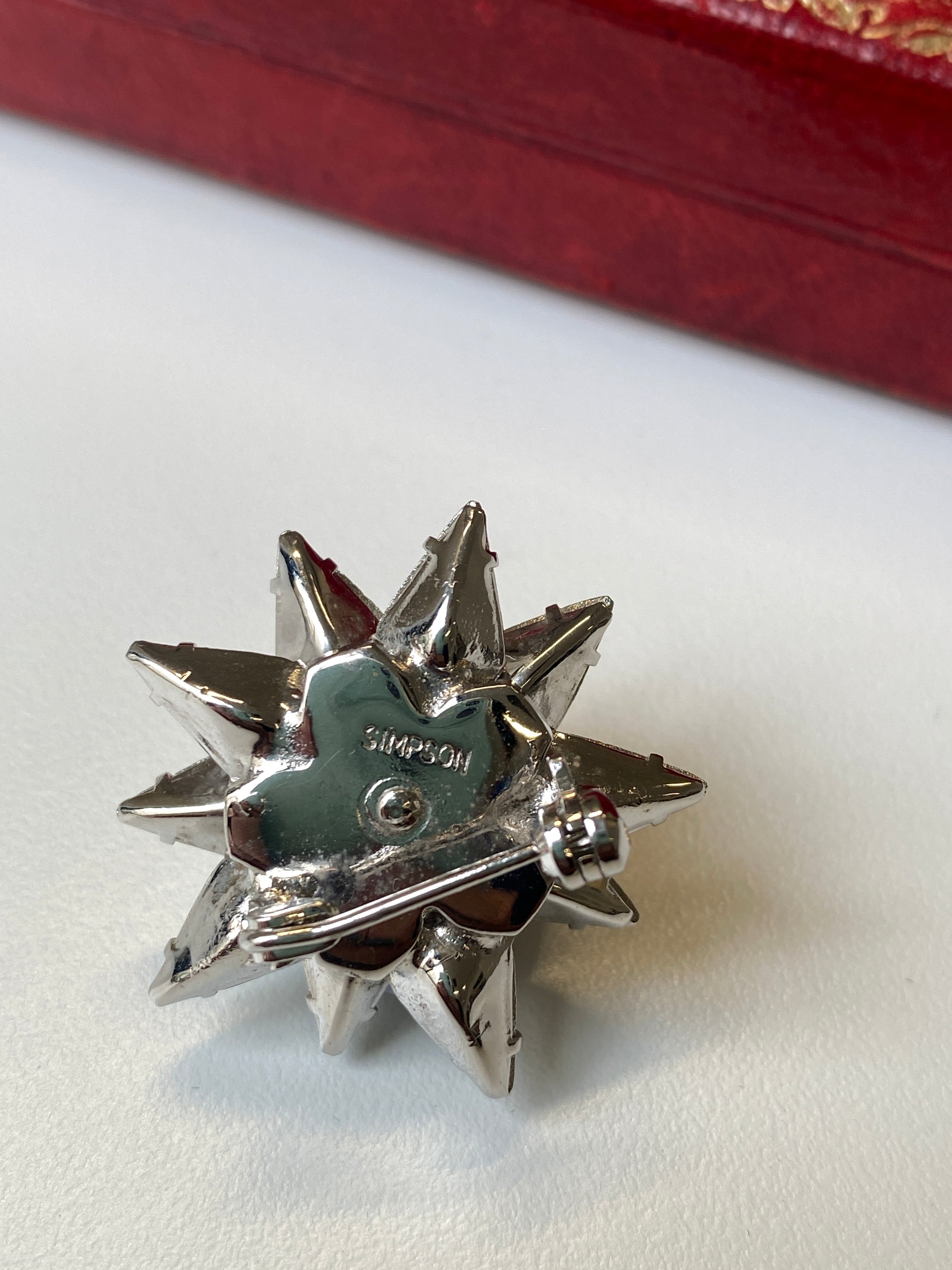 Vintage Costume Star Brooch by Simpson