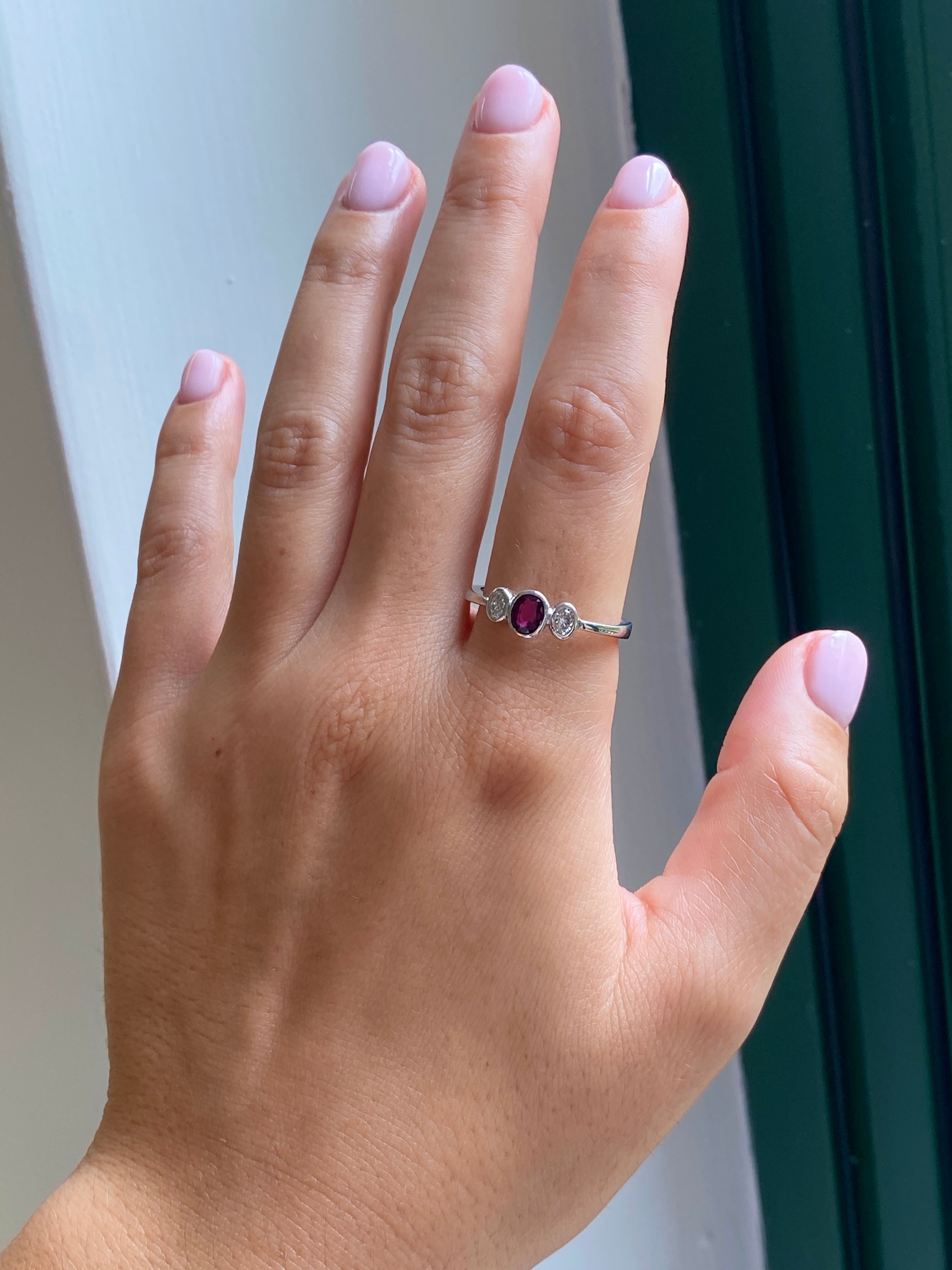 Ruby & Diamond Trilogy Ring