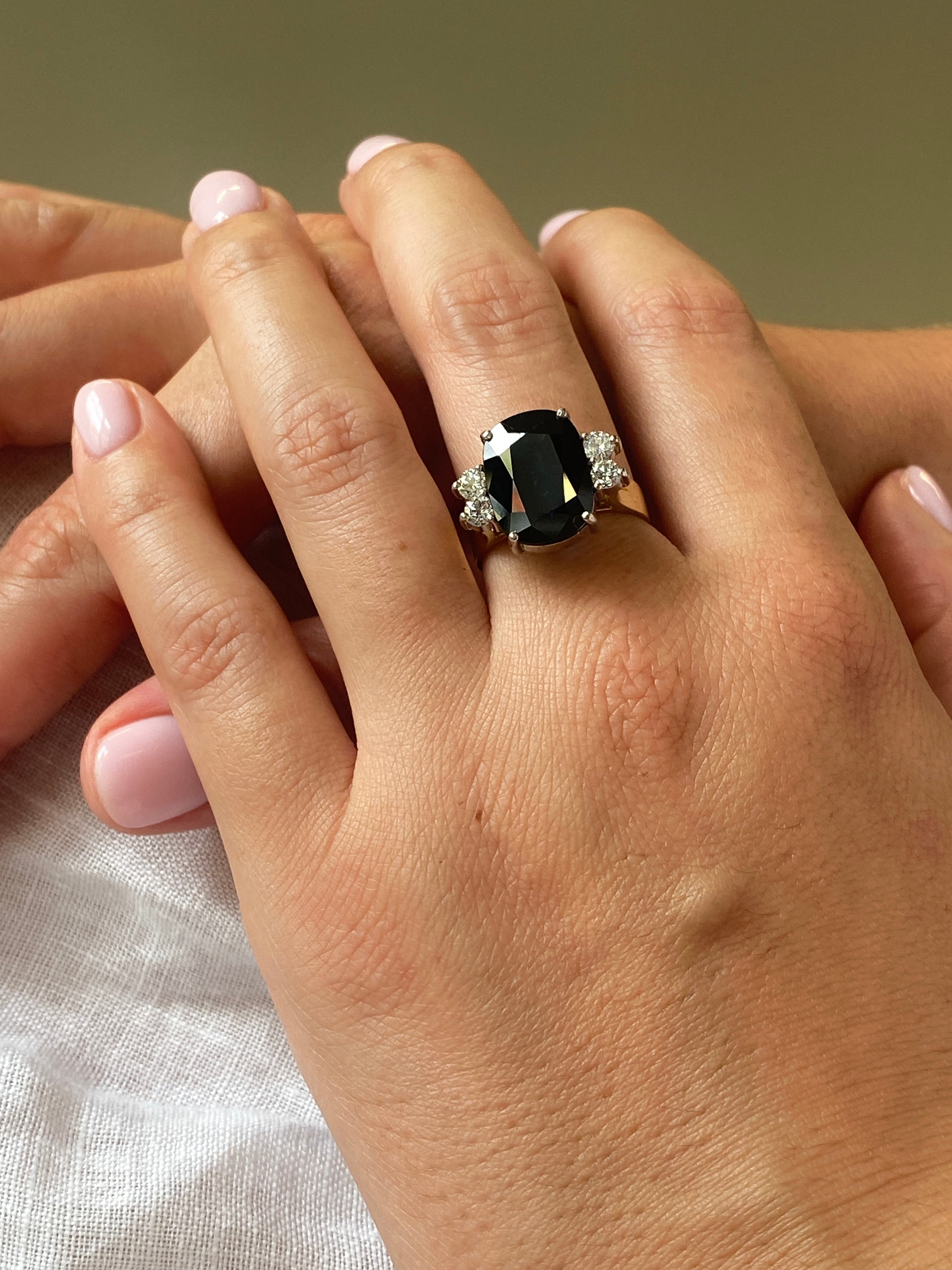 18ct Australian Sapphire and Diamond Ring