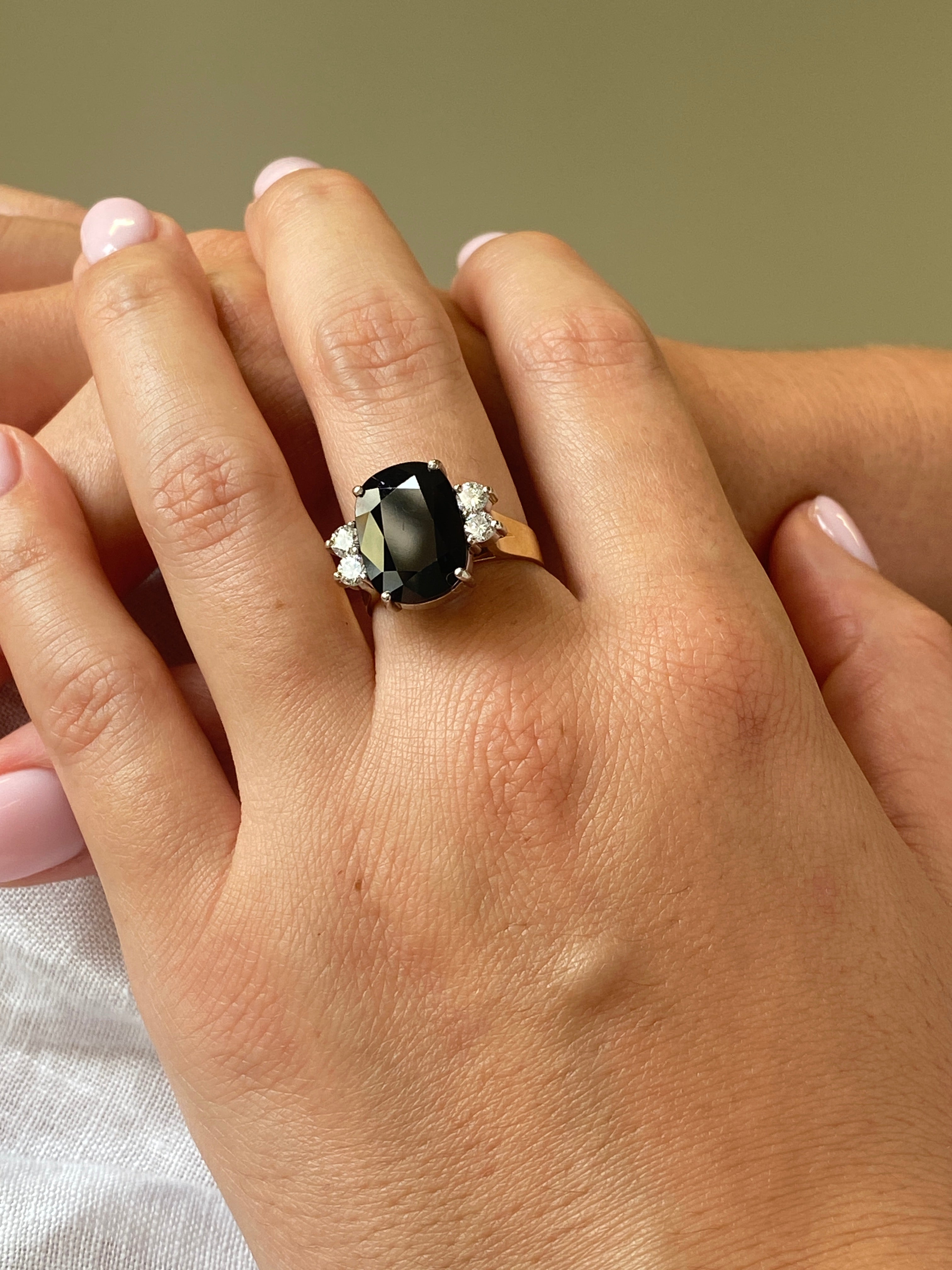 18ct Australian Sapphire and Diamond Ring