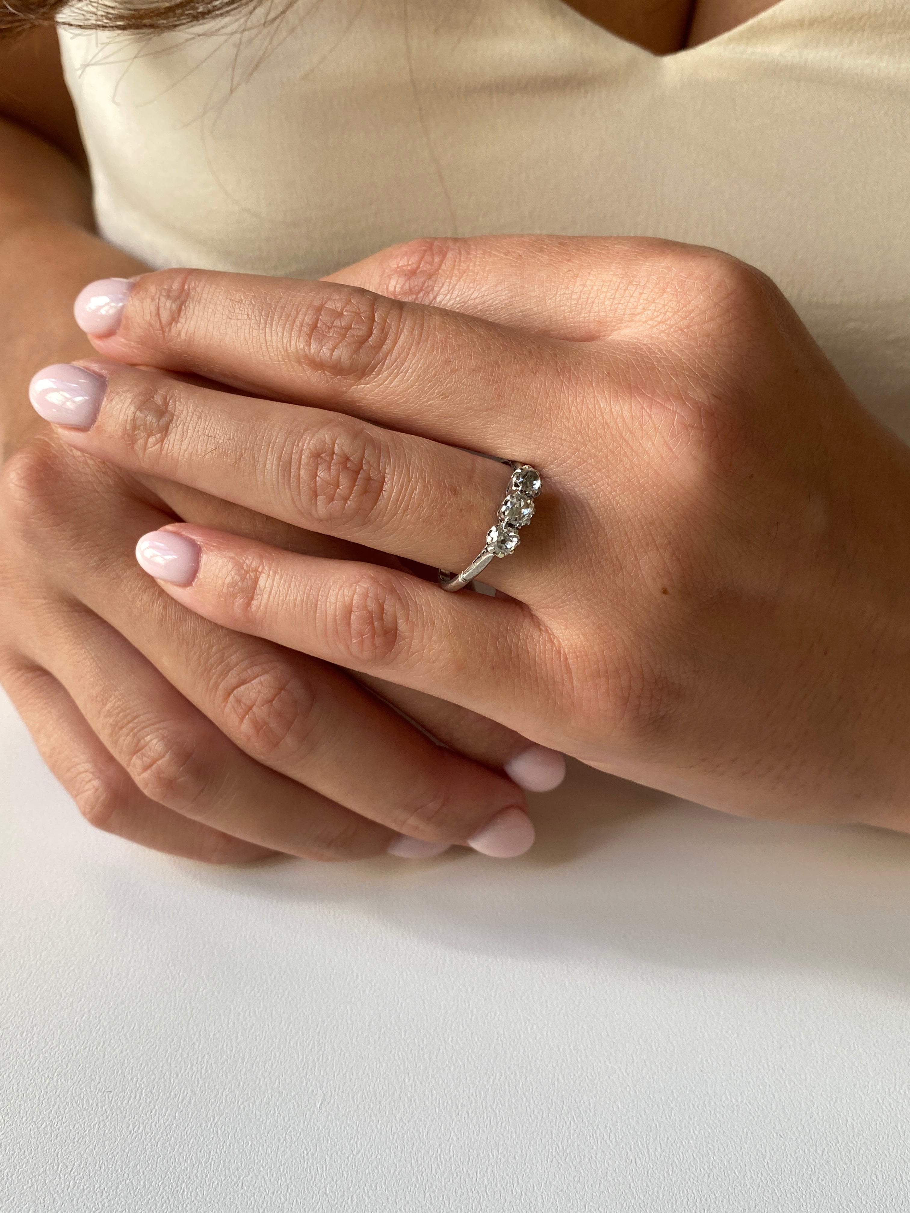 Art Deco Diamond Ring, 1930s Platinum