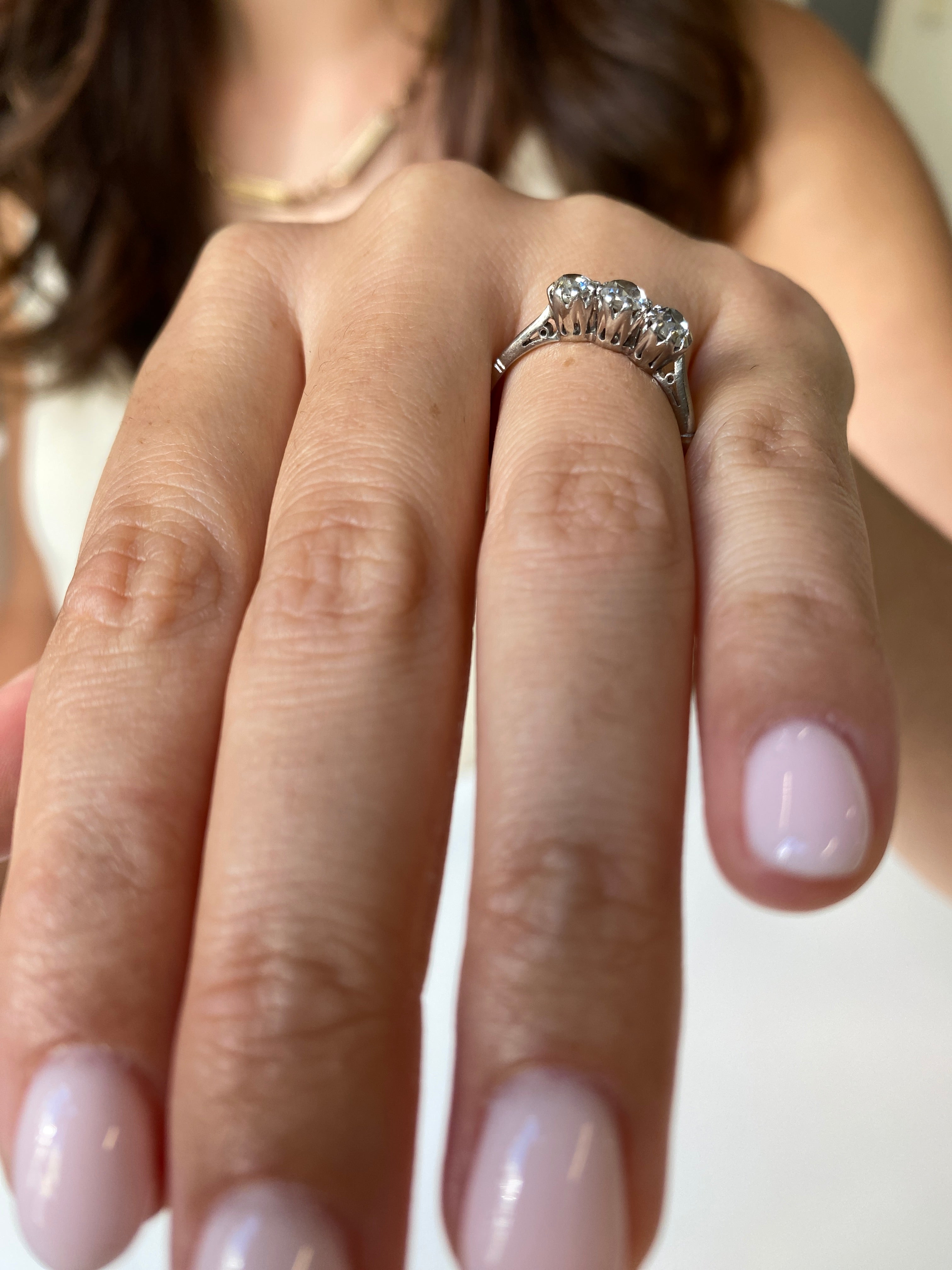Art Deco Diamond Ring, 1930s Platinum